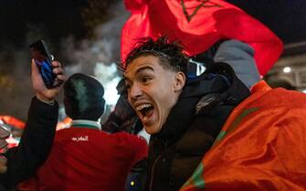 I festeggiamenti dei tifosi del Marocco nel mondo