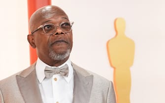 Samuel L. Jackson walking on the red carpet at The 95th Academy Awards held by the Academy of Motion Picture Arts and Sciences at the Dolby Theatre in Los Angeles, CA on March 12, 2023. (Photo by Sthanlee B. Mirador/Sipa USA)