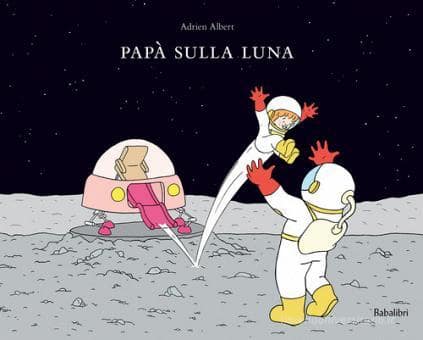 papà sulla luna