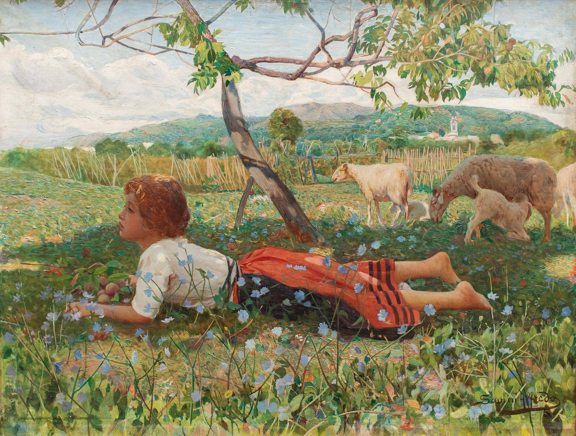 Alfredo_Savini_La_raccolta_delle_albicocche_s.d._olio_su_tela_49x65_cm.jpg