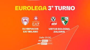 Olimpia e Virtus in campo questa sera: LIVE su Sky