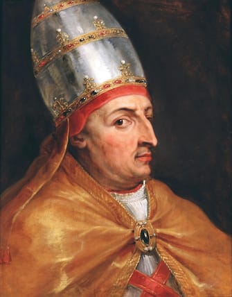 Giubileo 1450 Papa Niccolo' V
ANSA/ WIKIPEDIA -ANSA PROVIDES ACCESS TO THIS HANDOUT PHOTO TO BE USED SOLELY TO ILLUSTRATE NEWS REPORTING OR COMMENTARY ON THE FACTS OR EVENTS DEPICTED IN THIS IMAGE; NO ARCHIVING; NO LICENSING