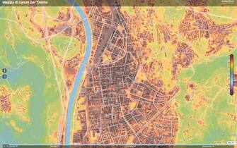 trento mappa calore