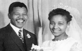 Nelson Mandela and Evelyn Ntoko Mase