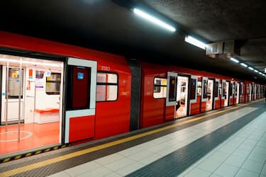 Milan, COVID-19 Lifestyle. Duomo subway station. Lombardy. Italy. Europe. (Photo by: Eddy Buttarelli/REDA&CO/Universal Images Group via Getty Images)