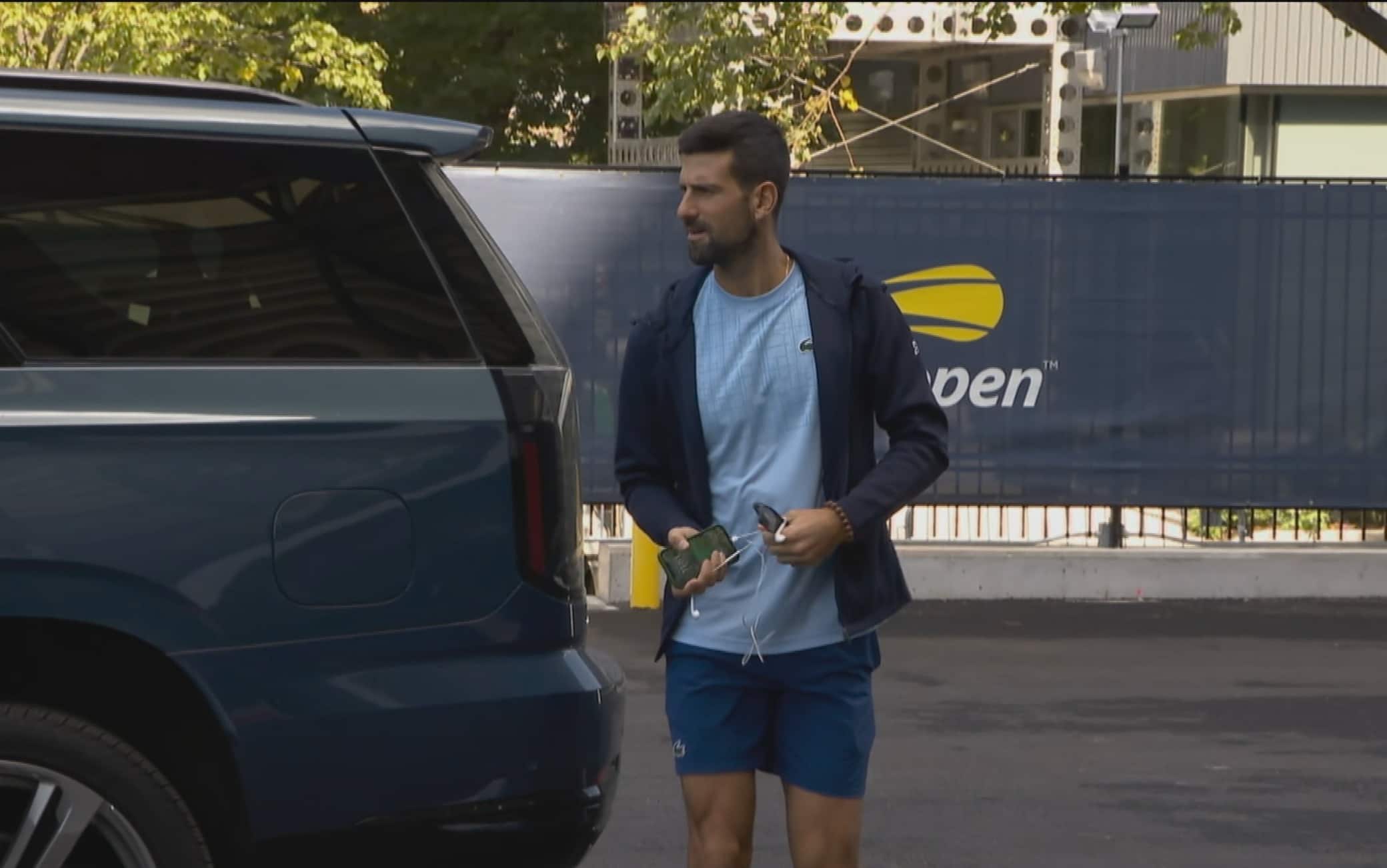 Anche Djokovic è arrivato a Flushing Meadows