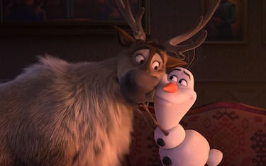 Olaf (voice of Josh Gad) and sven (voice of Frank Welker) in a scene of the film "Frozen 2" (aka "La Reine des Neiges II") directed by Chris Buck and Jennifer Lee. USA - 2019//LILO_14460221/1911151504/Credit:LILO/SIPA/1911151507