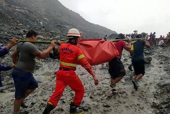 MYANMAR ACCIDENT LANDSLIDE JADE MINE