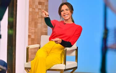 NEW YORK, NEW YORK - OCTOBER 12: Victoria Beckham visits ABC's "Good Morning America" in Times Square on October 12, 2021 in New York City. (Photo by James Devaney/GC Images)