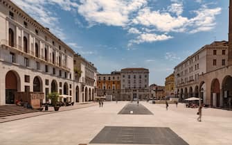 Italien, Lombardei, Brescia, Piazza della Vittoria, Siegesplatz, Stadtzentrum
