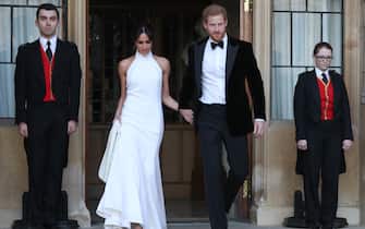 Il principe Harry e Meghan Markle durante il matrimonio