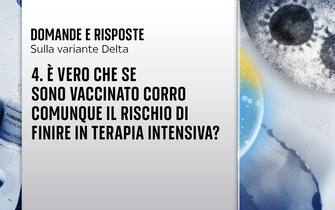 Se si è già vaccinati, ci sono poche probabilità di finire in terapia intensiva