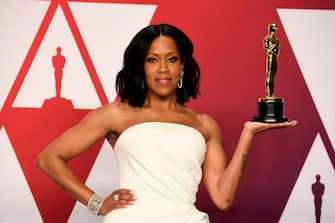 HOLLYWOOD, CALIFORNIA - FEBRUARY 24: Actor Regina King, winner of the Best Actress in a Supporting Role award for â  If Beale Street Could Talkâ   poses in the press room during at Hollywood and Highland on February 24, 2019 in Hollywood, California. (Photo by Frazer Harrison/Getty Images)