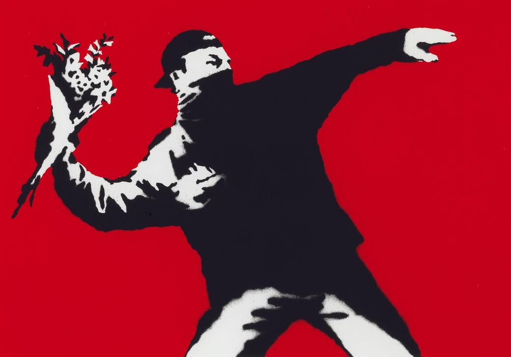 02_Bansky_Love_Is_In_The_Air_(Flower_Thrower)_2003_Collezione_privata.jpeg