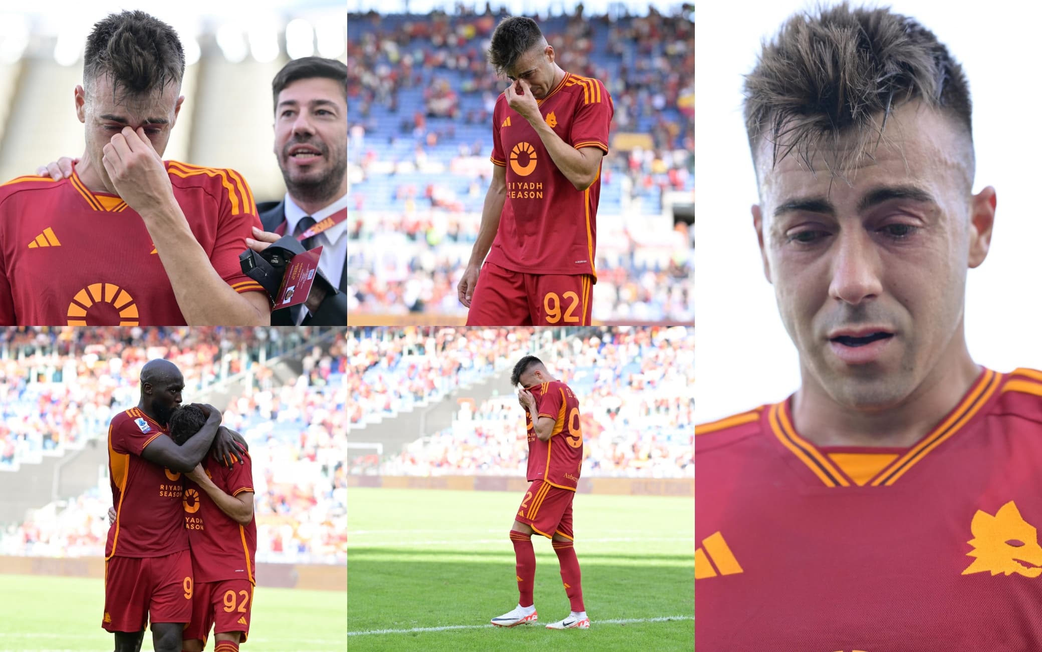 Le lacrime di El Shaarawy dopo il gol decisivo al Monza
