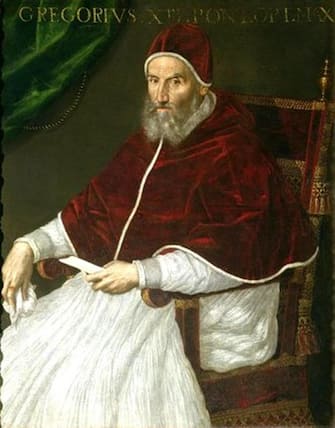 Giubileo 1575 Papa Gregorio XIII
ANSA/ WIKIPEDIA -ANSA PROVIDES ACCESS TO THIS HANDOUT PHOTO TO BE USED SOLELY TO ILLUSTRATE NEWS REPORTING OR COMMENTARY ON THE FACTS OR EVENTS DEPICTED IN THIS IMAGE; NO ARCHIVING; NO LICENSING