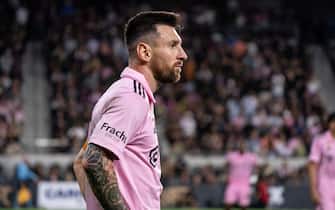 Inter Miami forward Lionel Messi (10) during a MLS match against LAFC, Sunday, September 3, 2023, at the BMO Stadium, in Los Angeles, CA. Inter Miami FC defeated LAFC 3-1. (Jon Endow/Image of Sport/Sipa USA)