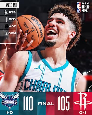 HOUSTON ROCKETS-CHARLOTTE HORNETS 105-110