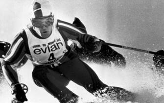 30 gennaio 1975: Gustavo Thoeni vince lo slalom gigante nel Kandahar.
ansa