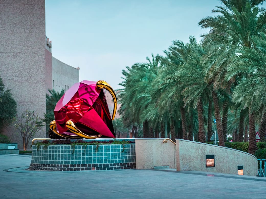 Jeff Koons, Diamond (Red). Image courtesy Riyadh Art