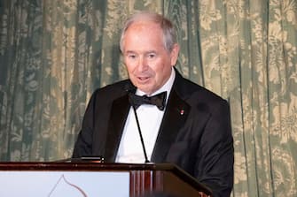 NEW YORK, NY - MAY 13: Stephen A. Schwarzman speaks at 2024 Arthur Ross Awards at The University Club on May 13, 2024 in New York City. (Photo by Michael Ostuni/Patrick McMullan via Getty Images)