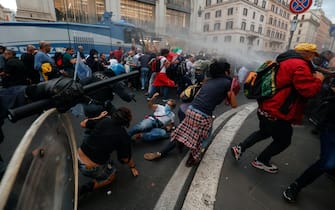 La manifestazione no green pass