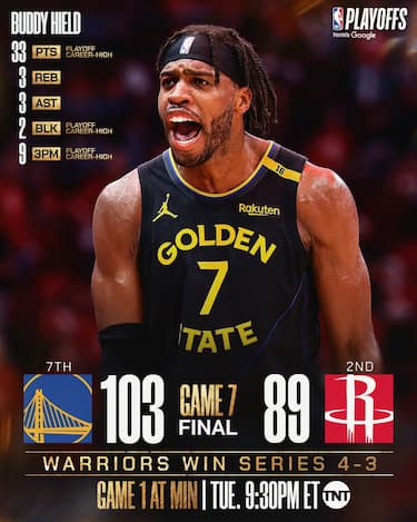 HOUSTON ROCKETS-GOLDEN STATE WARRIORS (GARA-7) 89-103 (SERIE 3-4)