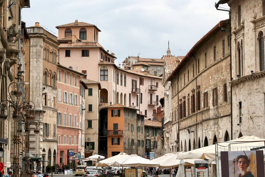 Il centro storico di Perugia. Foto di David Tip su Unsplash