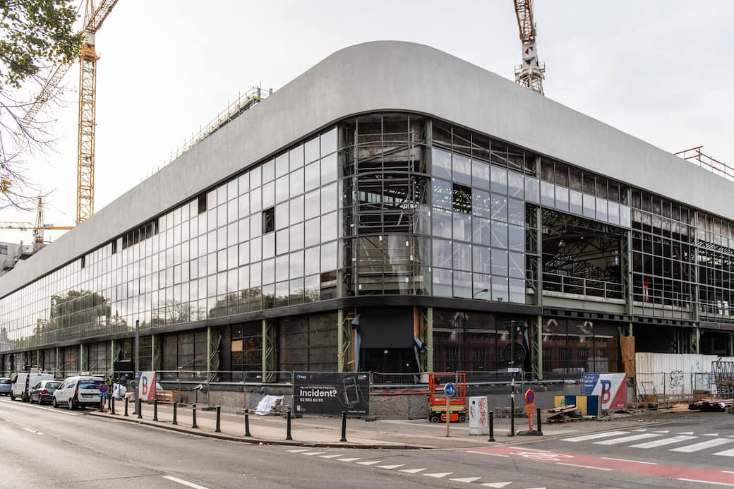 Bruxelles, lavori per apertura Kanal Centre Pompidou. Foto © Bart Grietens