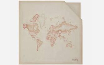 Foulard Geo Color 70 x 70 Rosa