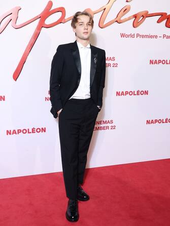 PARIS, FRANCE - NOVEMBER 14: Edouard Philipponnat attends the "Napoleon" World Premiere at Salle Pleyel  on November 14, 2023 in Paris, France. (Photo by Marc Piasecki/WireImage)