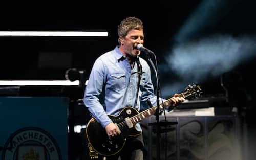 CARDIFF, WALES - JULY 04: (EDITORS NOTE: EDITORIAL USE ONLY. IMAGES MAY ONLY BE USED IN RELATION TO THE EVENT. NO COMMERCIAL USE. NO USE IN PUBLICATIONS SOLELY DEDICATED TO THE ARTIST. NO USE AFTER JULY 03, 2026.) Noel Gallagher of Oasis performs during the opening night of their Live 25' Tour at Principality Stadium on July 04, 2025 in Cardiff, Wales. (Photo by Samir Hussein/WireImage)