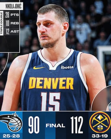 DENVER NUGGETS-ORLANDO MAGIC 112-90