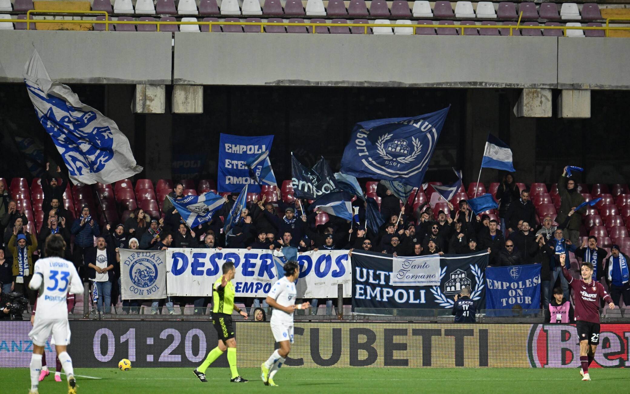 Il primo tempo di Salernitana-Empoli