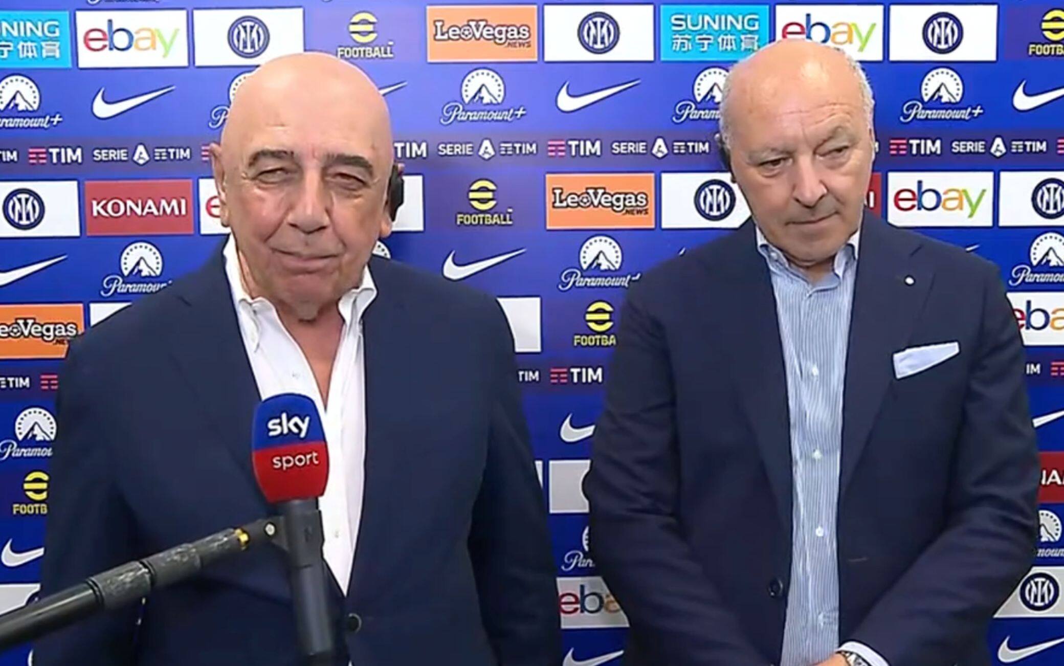 Galliani e Marotta in diretta a Sky Sport