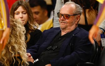 LOS ANGELES, CALIFORNIA - APRIL 28:  Jack Nicholson attends a game between the Memphis Grizzlies and the Los Angeles Lakers in the first half in Game Six of the Western Conference First Round Playoffs at Crypto.com Arena on April 28, 2023 in Los Angeles, California.  NOTE TO USER: User expressly acknowledges and agrees that, by downloading and/or using this photograph, user is consenting to the terms and conditions of the Getty Images License Agreement. (Photo by Ronald Martinez/Getty Images)