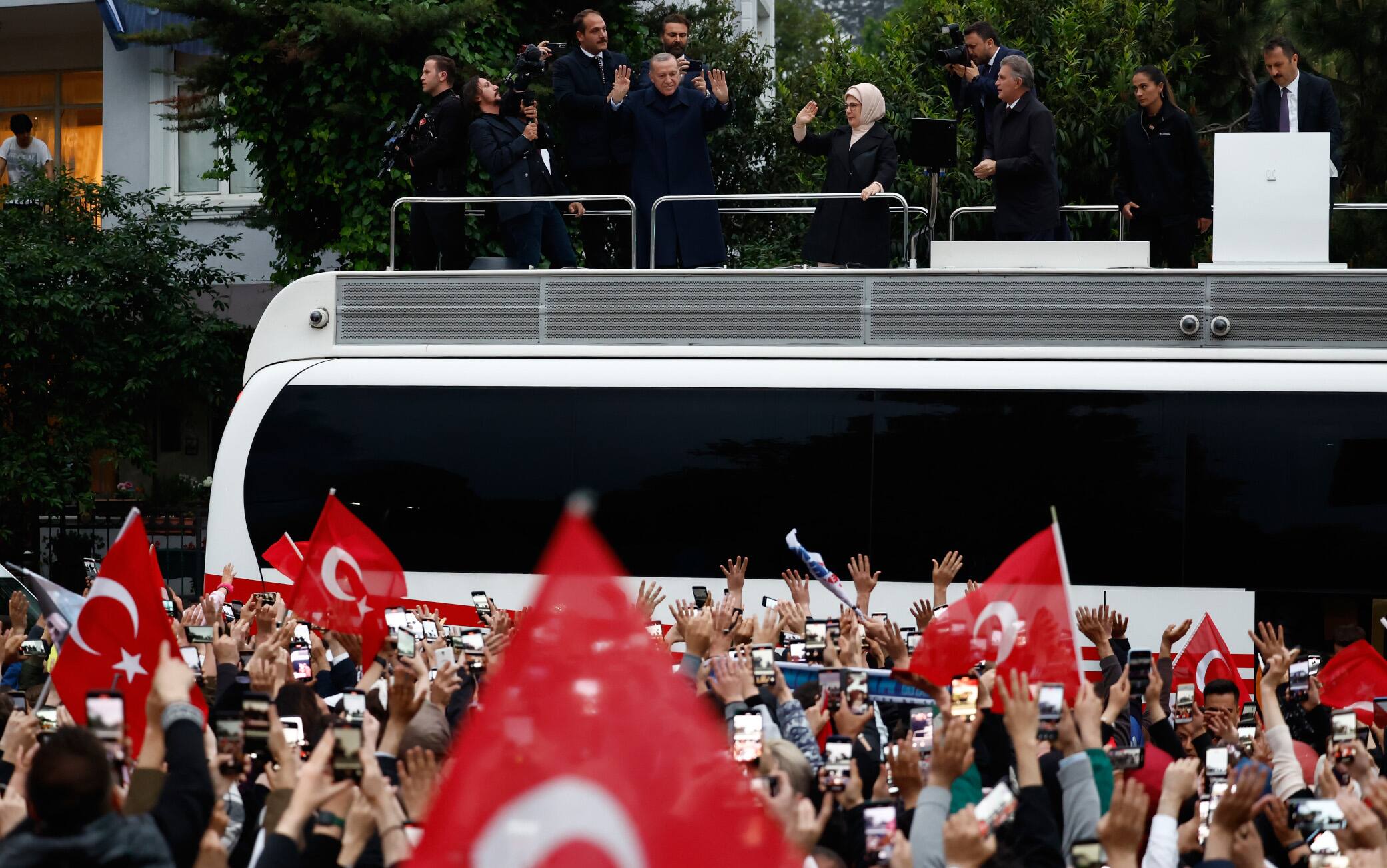 Erdogan dopo la vittoria