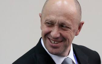 SAINT PETERSBURG, RUSSIA - JUNE, 17 (RUSSIA OUT) Russian billionaire and businessman, Concord catering company owner Yevgeny Prigozhin is  seen during the Saint Petersburg International Economic Forum SPIEF2016 in Saint Petersburg, Russia, June,17, 2016. Vladimir Putin attends the Saint Petersburg  International Economic Forum. (Photo by Mikhail Svetlov/Getty Images)