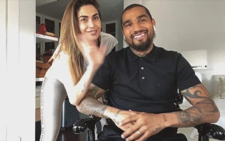 Boateng insieme alla moglie Melissa Satta