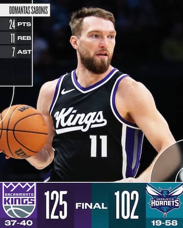 CHARLOTTE HORNETS-SACRAMENTO KINGS 102-125