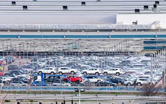 An area of cars produced in the Stellantis factory, in San Nicola di Melfi (Potenza), 21 January 2021. ANSA / TONY VECE.