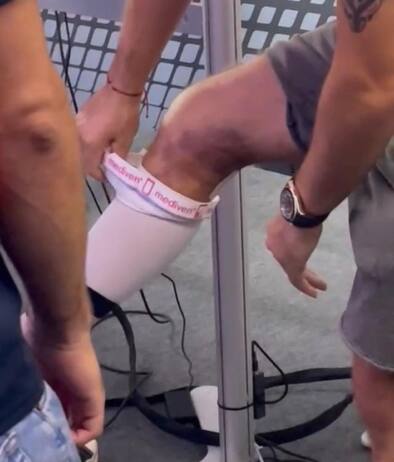 La gamba di Pecco Bagnaia