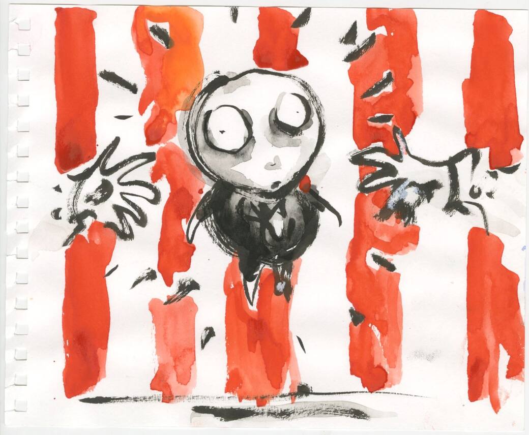 Untitled (Penguin Boy) © Tim Burton