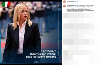 Il presidente del Consiglio Giorgia Meloni