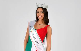 Salsomaggiore : Palazzo dei congressi . Miss Italia 2023 Francesca Bergesio . Nella foto : Francesca Bergesio