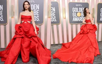 2 golden_globes_2022_look_red_carpet_lily_james_getty - 1