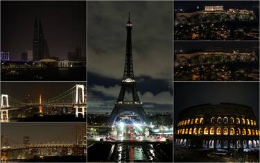 monumenti spenti per l'earth hour