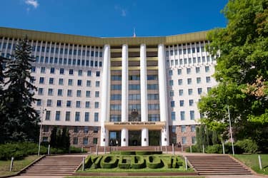 Moldova. Chisinau. Parliament building. (Photo by: Giovanni Mereghetti/UCG/Universal Images Group via Getty Images)