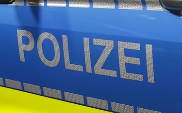 September 12, 2019, Frankfurt, Hesse, Germany: Close-up of 'Police' label on a car at the booth of the German car manufacturer VW at the 2019 Internationale Automobil-Ausstellung  (Credit Image: © Michael Debets/Pacific Press via ZUMA Wire)