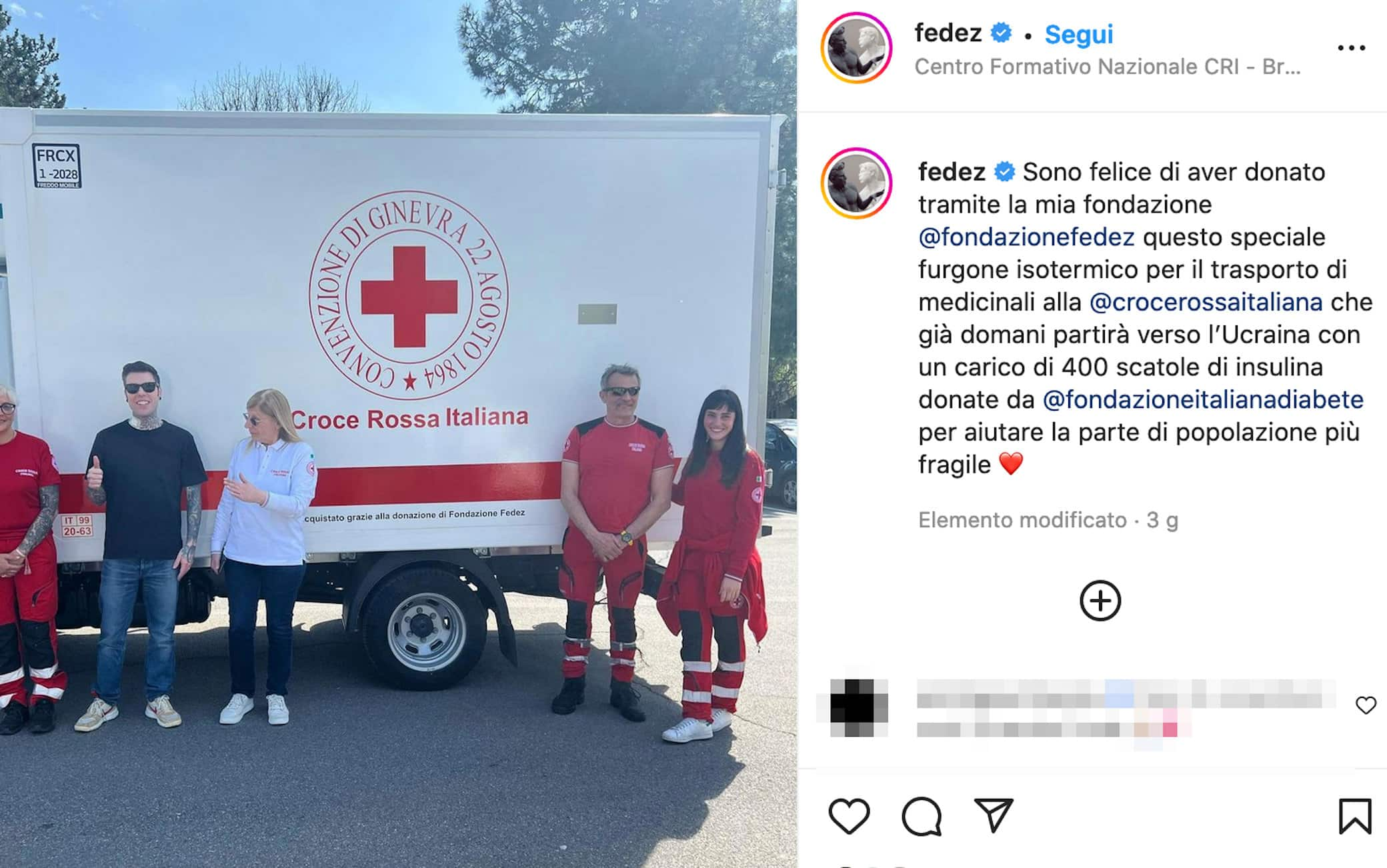 Croce Rossa Italiana - FONDAZIONE FEDEZ E.T.S.